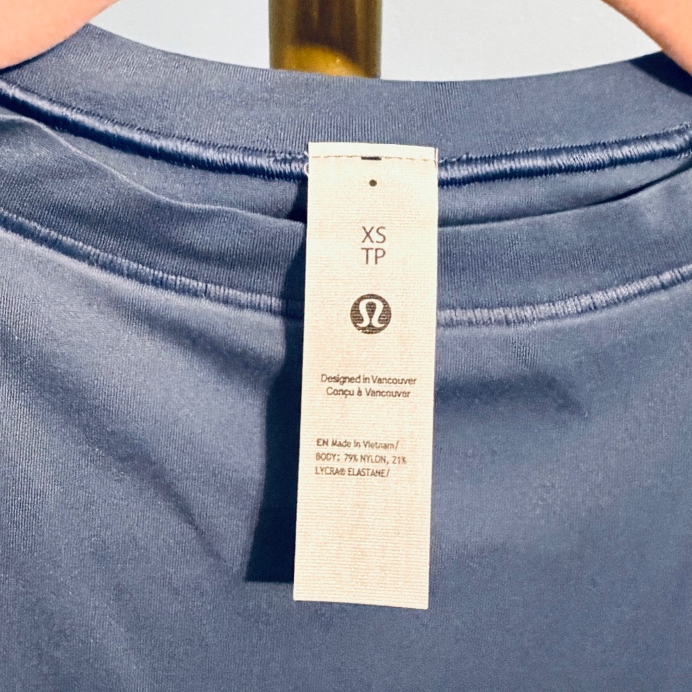 NWT‎ lululemon Nulu High-Neck Sleeveless Bodysuit | Size XS - Oasis Blue - Picture 6 of 6